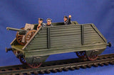 Trains - Armored Train Armored Flat Car - Angled Sides