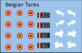 AFV-Decal Belgian Tanks