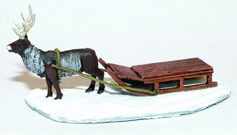 Game Miniatures - Reindeer and Sled