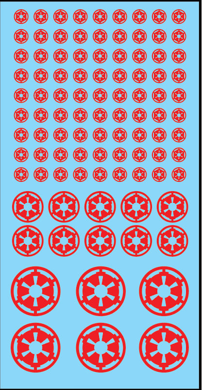 Inf-Decals Sci-Fi Emperor's Faction Vehicle and Infantry (Red)