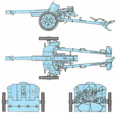 German Stalingrad Veterans Pak 97/38 Anti-Tank Gun and crew - Winter Uniform GER113