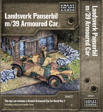 Landsverk Panservogne Armoured Car & Danish Commander  (DAN021)