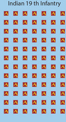 Inf-Decals Indian 19th Infantry