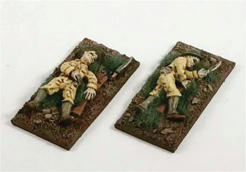 Game Miniatures -  Philippines 1941 US Army Casualties (2)
