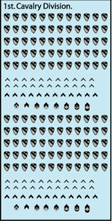 Inf-Decals US 1st Cav Division blackout