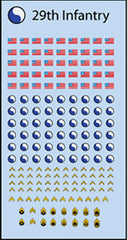 Inf-Decals US 29th Infantry