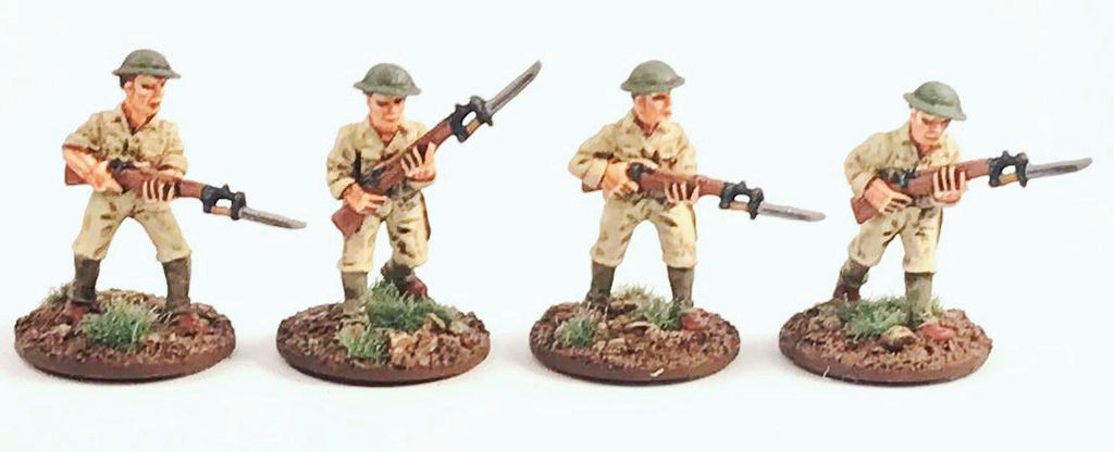 Game Miniatures -  Philippines 1941 US Army Advancing (4)