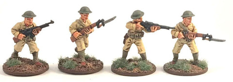 Game Miniatures -  Philippines 1941 US Army BAR Teams (2 Teams)