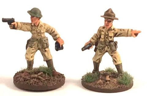 Game Miniatures -  Philippines 1941  US Army officers (2)