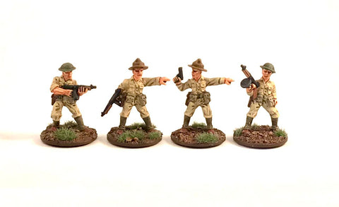 Game Miniatures -  Philippines 1941 US Army NCOs (4)