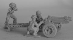 US-USMC Pack Howitzer and stripped down crew