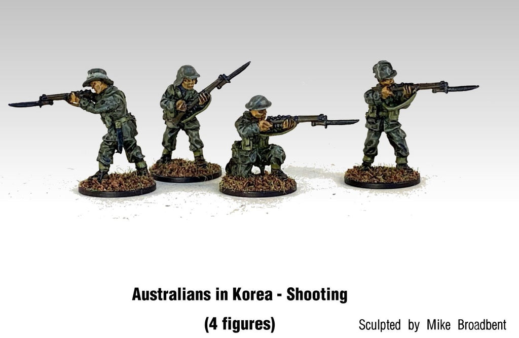 Game Miniatures -  Aussies in Korea Rifles Firing (4)