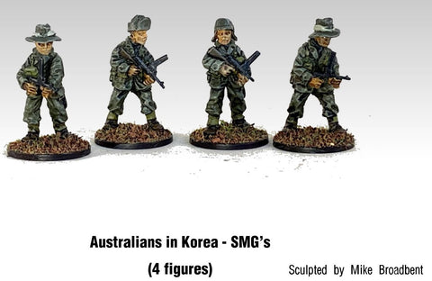 Game Miniatures -  Aussies in Korea SMGs (4)