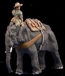 Game Miniatures - Elephant with Allied Driver