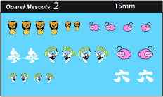 AFV-Decal Ooarai School Mascots 2 15mm