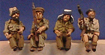 Miniatures British LRDG Crew (4)