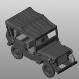 US-AFV Willy's Jeep with open Canopy