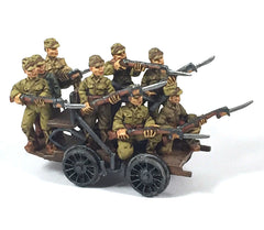 Trains - Japanese Railroad Handcar & Troops(8)