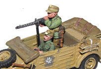 Miniatures German Kubelwagen MG crew (2) DAK