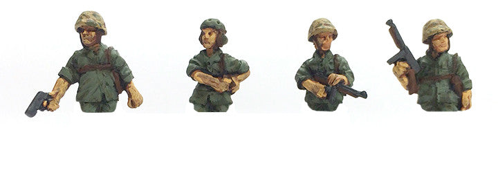Miniatures USMC Tank Commanders(4) half Figures
