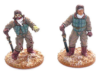 Game Miniatures - Japanese pilot and zombie (resin)