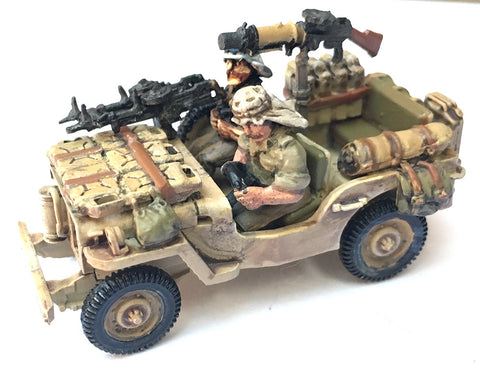 British-AFV Willy's Jeep LRDG/SAS includes crew & stowage