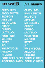AFV-Decal US LVT Names