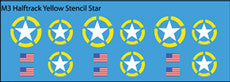 AFV-Decal US M3 Halftrack Yellow Stencil