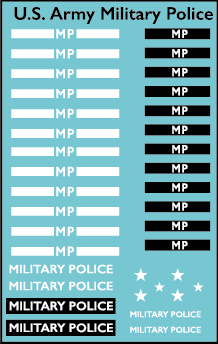 Inf-Decals US Military Police