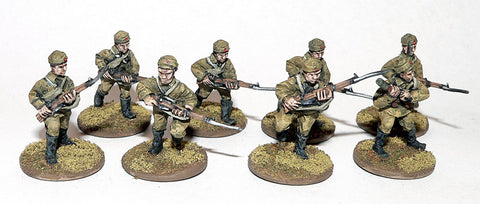 Game Miniatures - Mongolian Rifles Advancing (8)