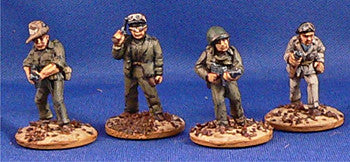 Miniatures US Army Rat Patrol Crew Dismounted (4)