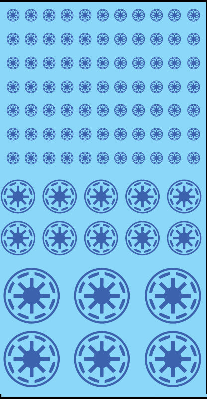 Inf-Decals Sci-Fi Republic Troops (Blue)