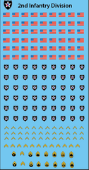 Inf-Decals US 2nd Infantry division
