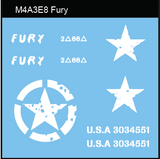 AFV-Decal US M4A3E8 "Fury"