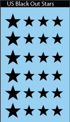 AFV-Decal Black Stars