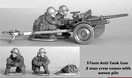 US-ATG 37mm AT gun and Greatcoat crew