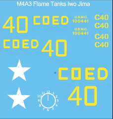 AFV-Decal US Pacific Flame Sherman Coed
