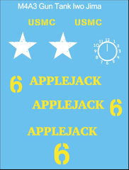 AFV-Decal US Pacific Sherman APPLEJACK