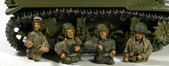 Miniatures US Army tanker 1/2 torsos (4)