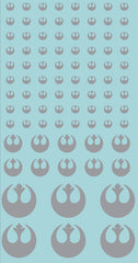 Inf-Decals Sci-Fi Rebel Faction Vehicle and Infantry (Silver)