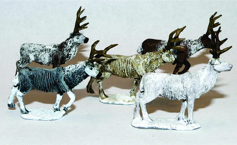 Game Miniatures - Reindeer Herd 5 miniatures