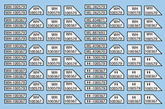 AFV-Decal German WW2 License Plates