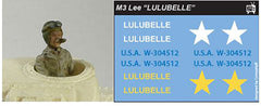 Miniatures US Tank Commander & LULUBELLE Decal