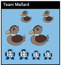 Pop Culture-Decal GuP Mallard Team