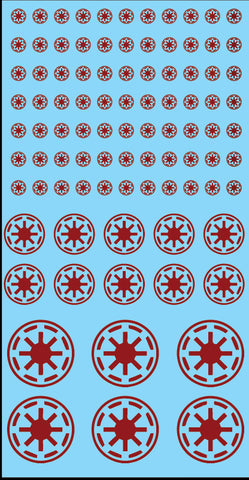 Inf-Decals Sci-Fi Republic Troops (Maroon)