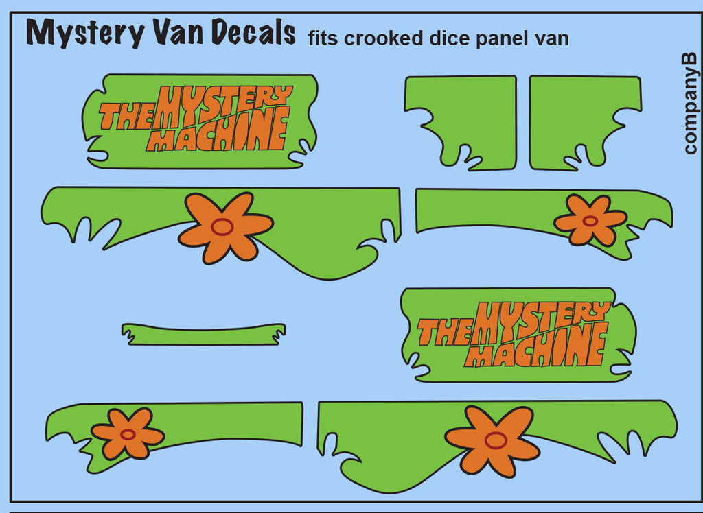 Pop Culture-Decal Scooby-Doo Crooked Dice Van