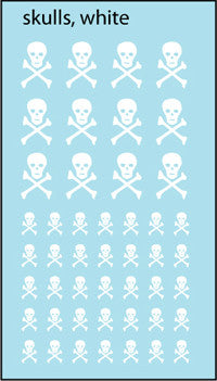 AFV-Decal Russian AC Skulls White