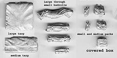 Accessories-AFV Bedrolls/pack Set B (metal)