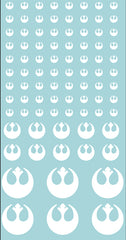 Inf-Decals Sci-Fi Rebel Faction Vehicle and Infantry (White)